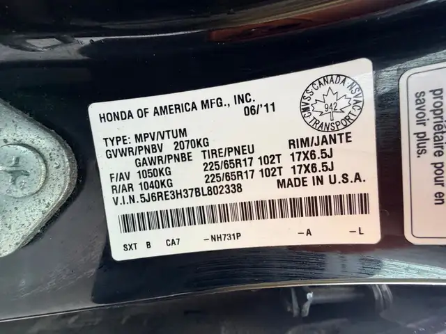 2011 Honda CR-V LX FWD 179KM CERTIFIED-WARRANTY - Photo 26