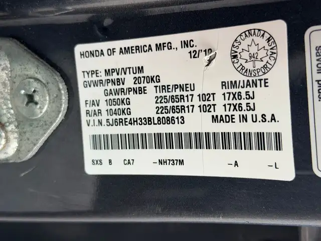 2011 Honda CR-V LX AWD 177KM CERTIFIED-WARRANTY - Photo 24