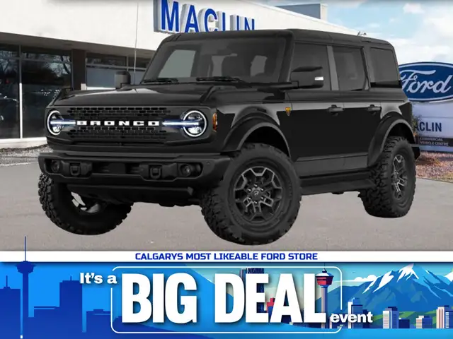 2026 Ford Bronco Badlands 4-DOOR | TRAILER TOW PKG | G.O.A.T MOD