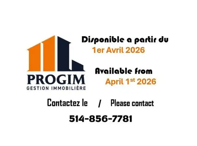 1 CH - 1 SDB - Montréal - $1,250 /mo