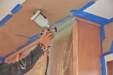 armoire  de cuisine sablage peinture