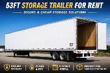 53 Ft Storage Trailer Available – Month-to-Month or Long Term