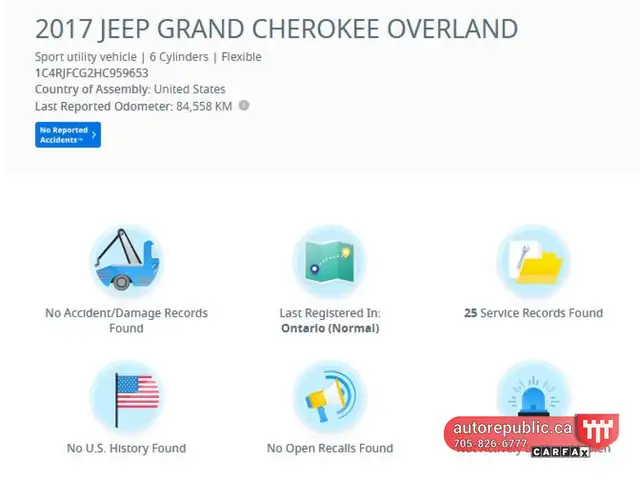 2017 Jeep Grand Cherokee Overland Certified Loaded One Owner No - Photo 6