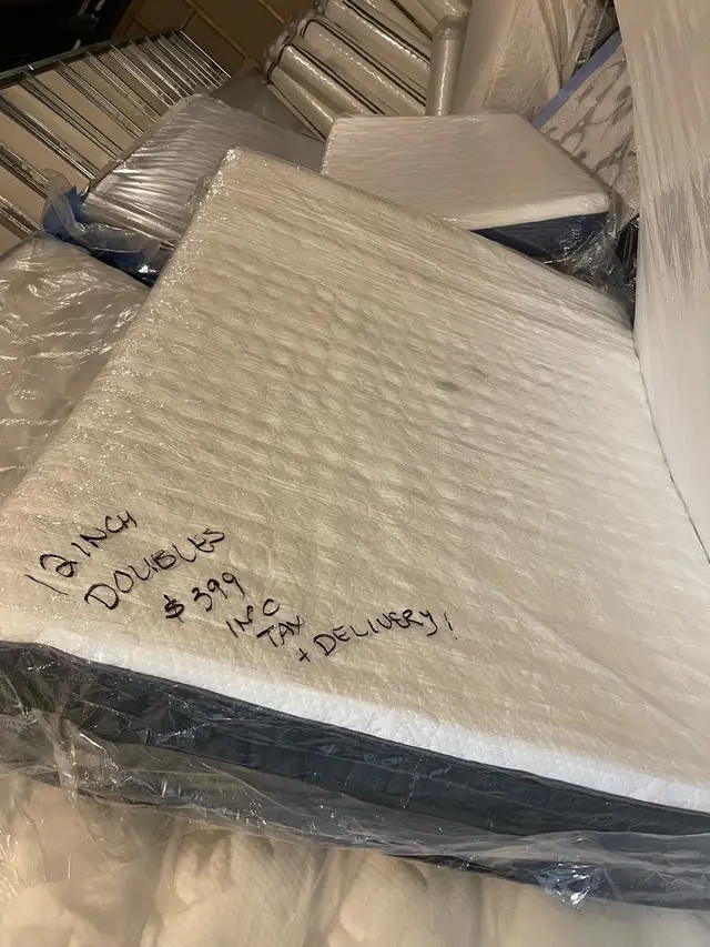 Brand New DOUBLE (12 Inches) Mattresses & Free Delivery