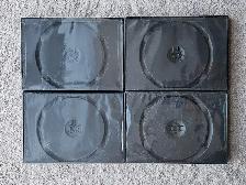 BRAND NEW 4 PACK EMPTY CD/DVD HARD CASE