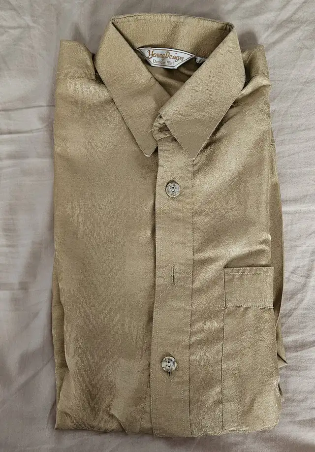 NEW MEN'S FORMAL LONG SLEEVE SHIRT (LARGE - 3 QTY) - Photo 2