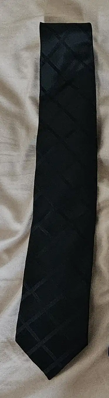 BRAND NEW MEN'S SILK TIE (BLACK)