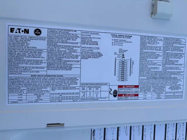 Eaton Electrical Panel - Photo 3