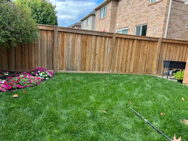 Fence decks power wash and stain finish - Photo 3