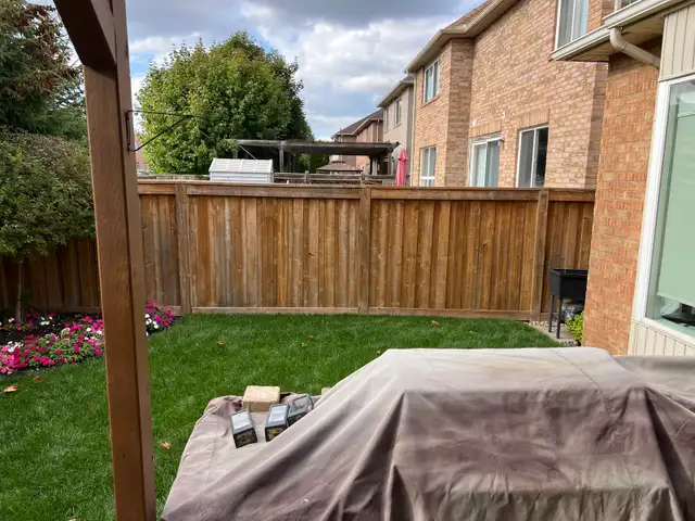 Fence decks power wash and stain finish - Photo 4