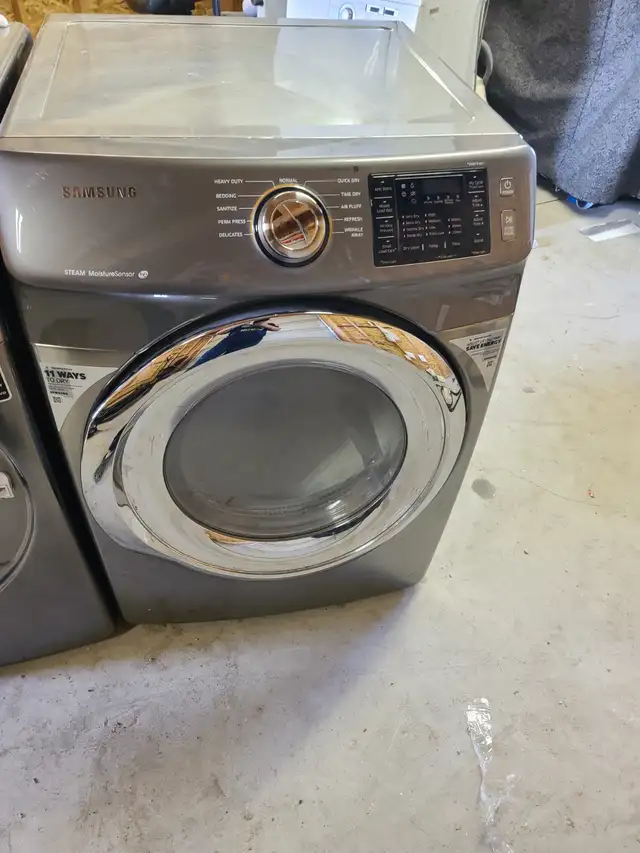 MINT! Samsung 27' Stainless Front-Load Stackable Washer & Dryer - Photo 5