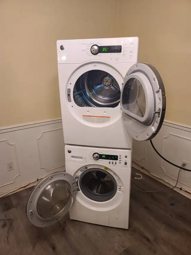 APT SIZE GE 24' White Front-Load Stackable Washer Electric Dryer - Photo 7