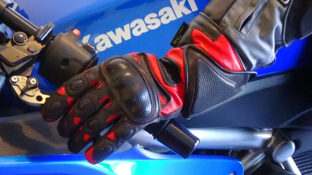 Men's Leather Gauntlet Racing Gloves ON SALE!