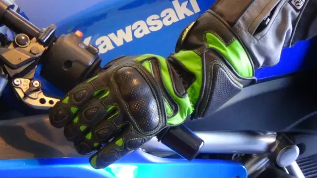 Men's Leather Gauntlet Racing Gloves ON SALE! - Photo 3