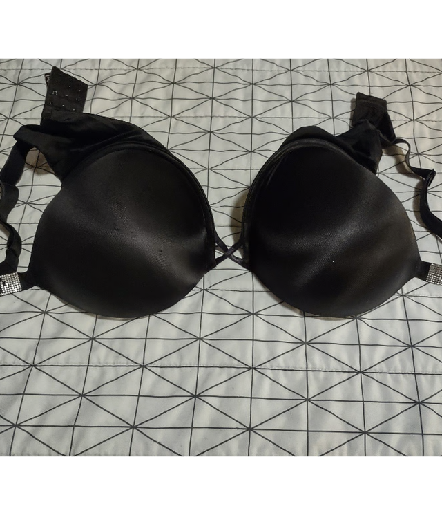 Victoria Secret Bombshell Shine Strap Bra - 34C Black - Photo 9