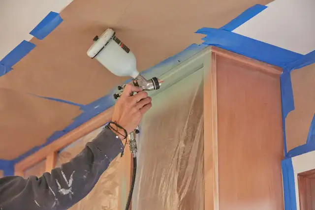 sablage peinture installation de cuisine