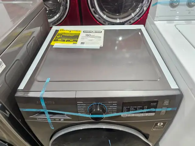 Apartment Size Samsung 24' Grey Front-Load Stackable Washer - Photo 2