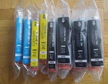 Lot 8 Canon Pixma Computer Printer Ink C251XL C250XL NEW