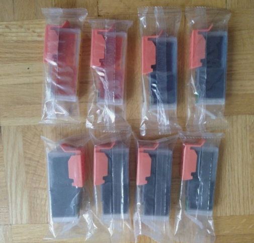 Lot 8 Canon Pixma Computer Printer Ink C251XL C250XL NEW - Photo 2