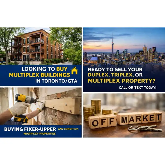 Looking to Buy Multiplex Properties in Toronto/GTA