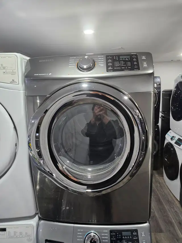 WOW Samsung 27' Stainless Steel Frontload Stackable Washer Dryer - Photo 5