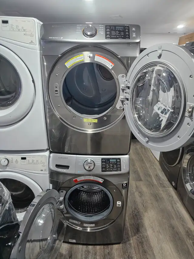 WOW Samsung 27' Stainless Steel Frontload Stackable Washer Dryer - Photo 8