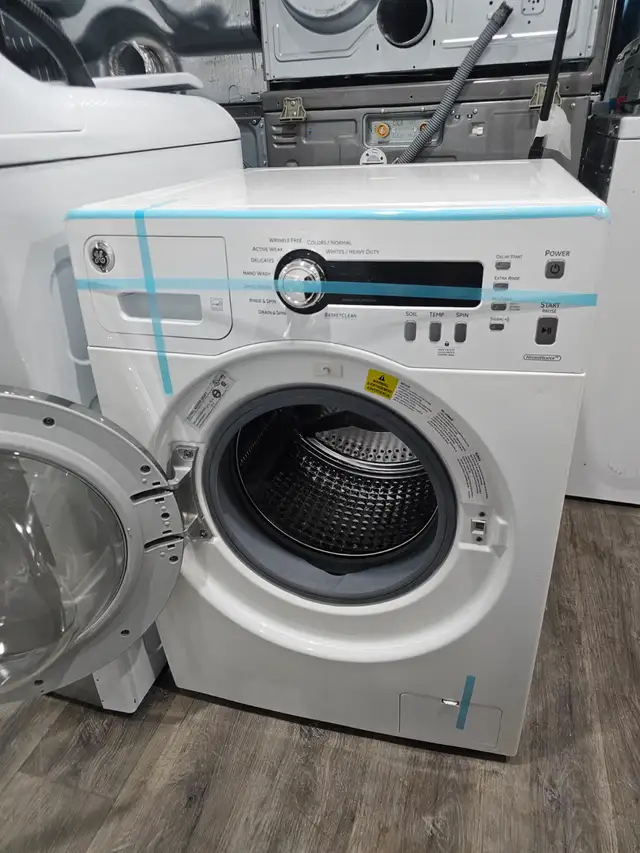 WOW! GE 24' White Front-Load Stackable Washer / Washing Machine - Photo 4