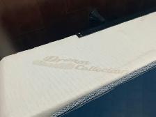 LIT ET BASE EN METAL QUEEN NEUF