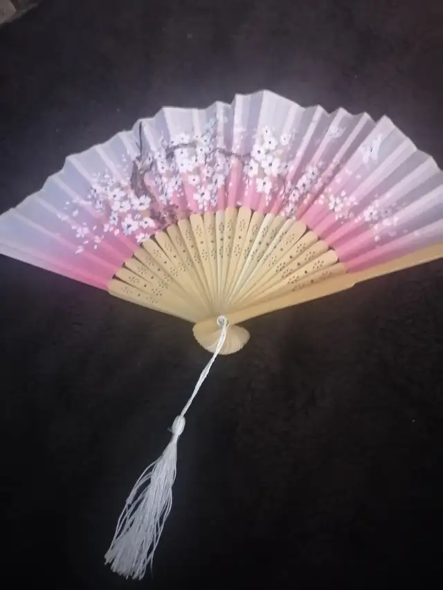 Decorative pink fan