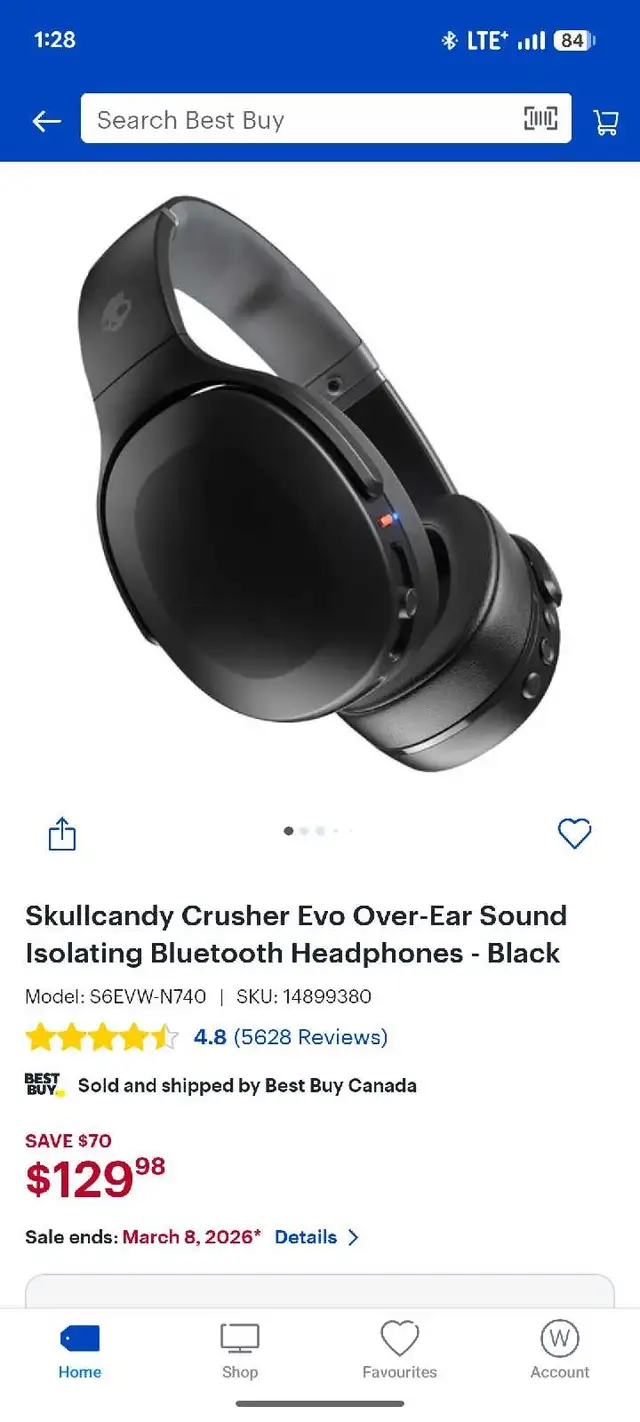 SKULLCANDY CRUSHER EVO WIRELESS HEADPHONES FOR SALE - Photo 6
