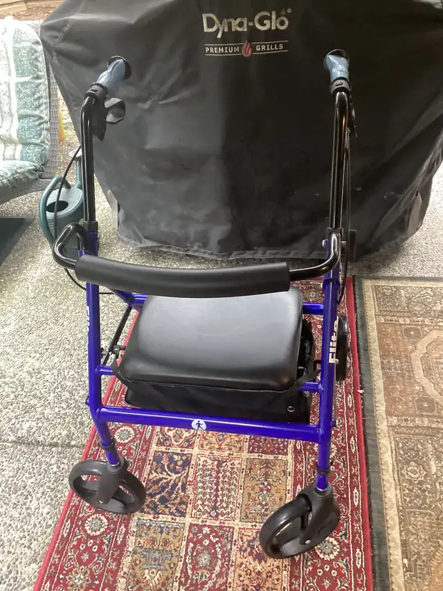 HUGO Dual Height Rolling Walker (Blue)