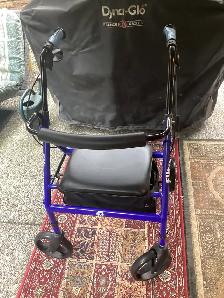 HUGO Dual Height Rolling Walker (Blue)