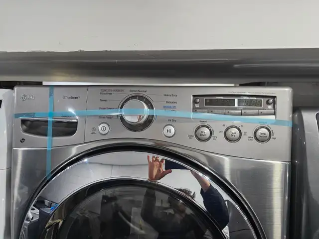 LG Stainless Steel 27' Front-Load Stackable Washer & Dryer Set - Photo 6