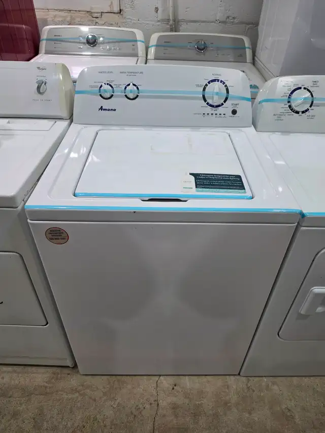 2023 MODEL Amana 27' White Top-Load Washer & FrontLoad Dryer Set - Photo 2