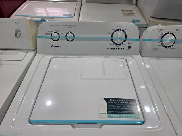 2023 MODEL Amana 27' White Top-Load Washer & FrontLoad Dryer Set - Photo 3