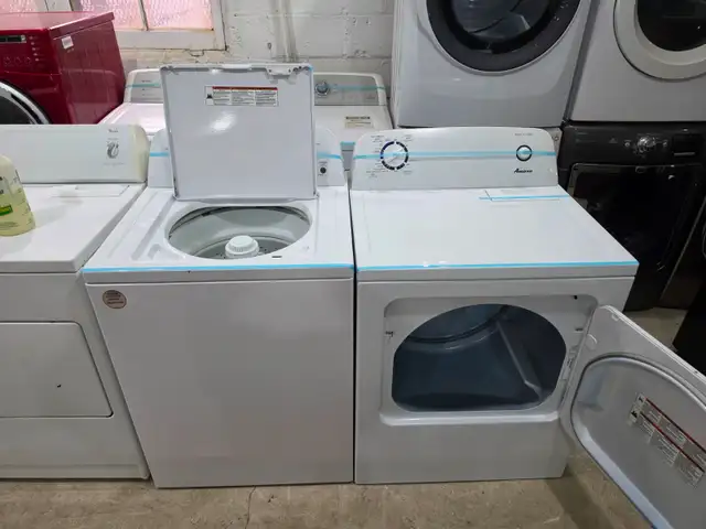 2023 MODEL Amana 27' White Top-Load Washer & FrontLoad Dryer Set - Photo 8