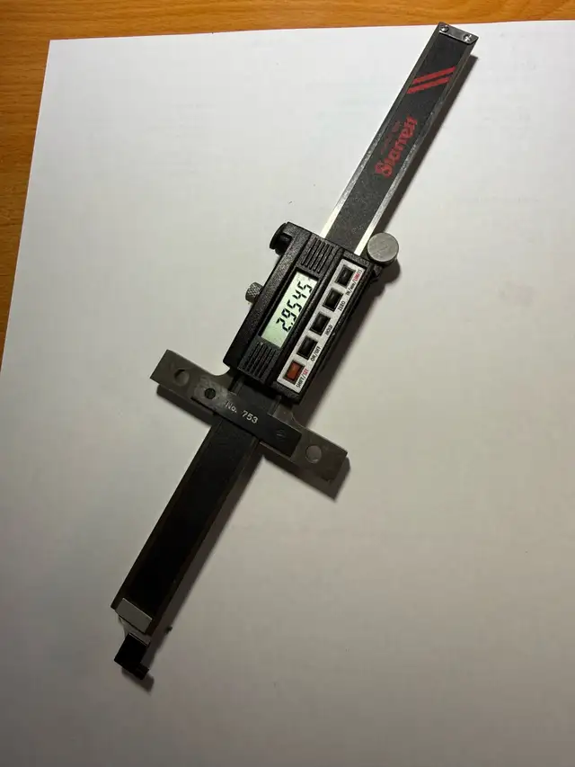 STARRETT DIGITAL DEPTH GAGE # 753 6 inch - Photo 2