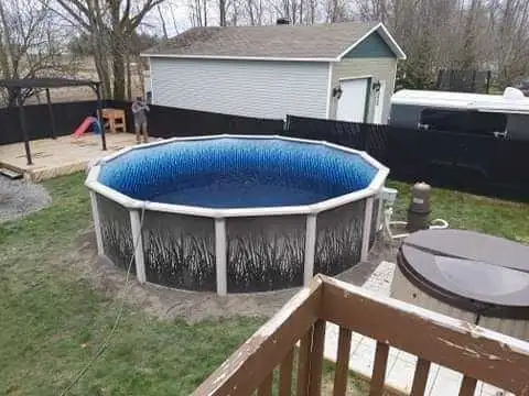 installation piscine /// changement de toile - Photo 2