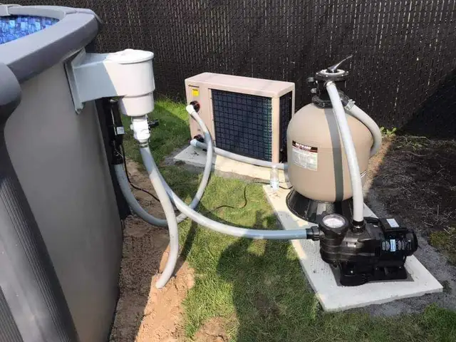 installation piscine /// changement de toile - Photo 5