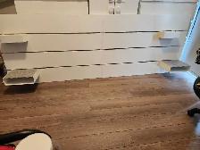 Ikea MALM headboard for queen size bed with storage