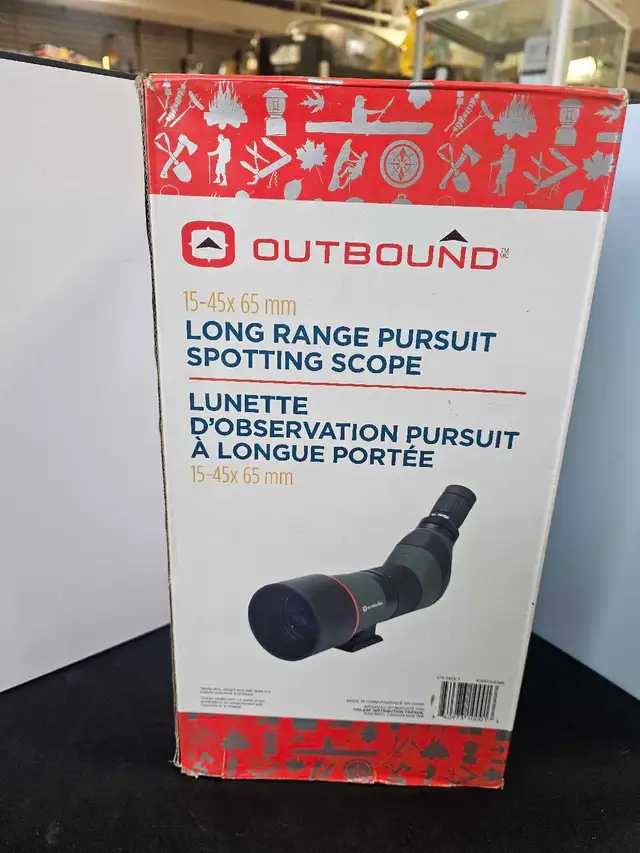 Outbound 15-45 x 65mm Spottong Scope New Open Box