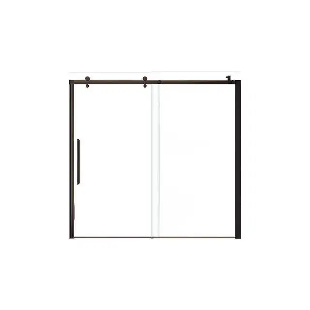 Aquatic Alpine  60' Bathtub Door Dark Bronze