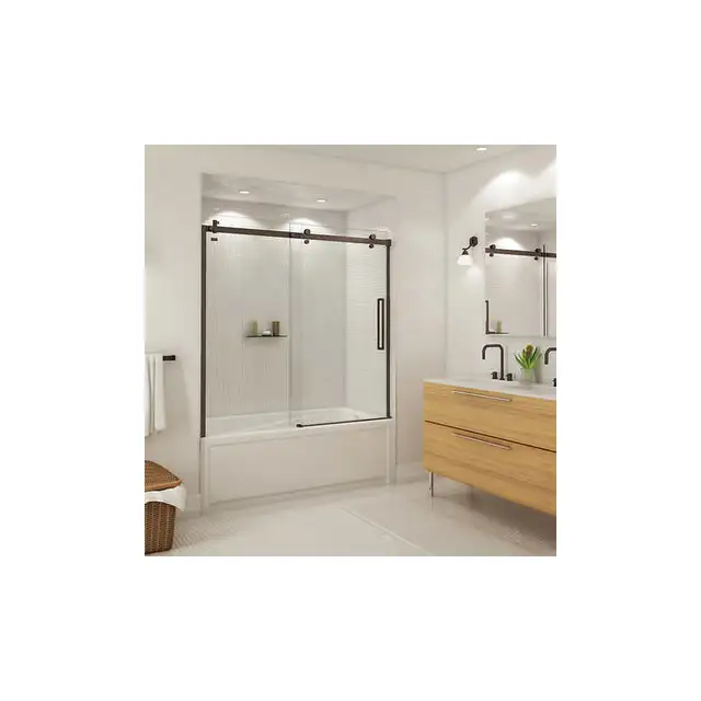 Aquatic Alpine  60' Bathtub Door Dark Bronze - Photo 2