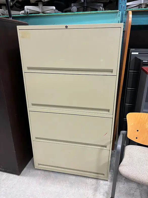 4 Drawer Lateral Filing Cabinet-Used Cabinets-Call Us Now! - Photo 4