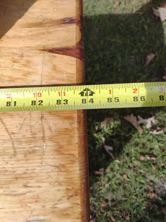 7' pine bench - Photo 3