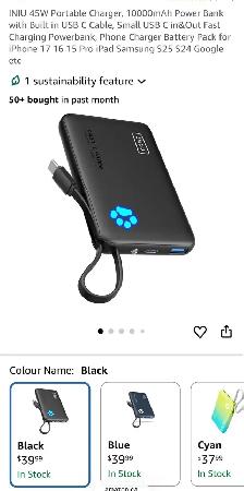 INIU USB-C Fast Charging Power Bank Sale