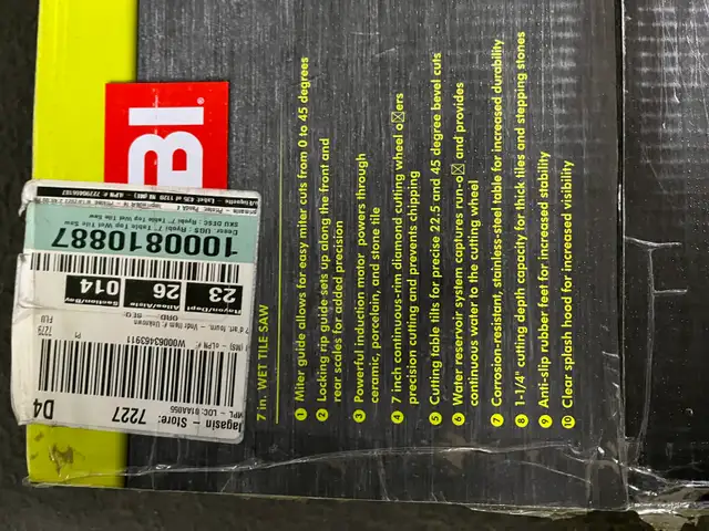 Ryobi 7" tile saw - Photo 3