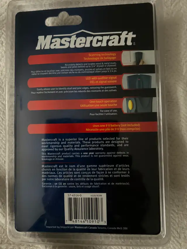 ONE NEW MASTER CRAFT STUD FINDERAS PICTURED - Photo 2