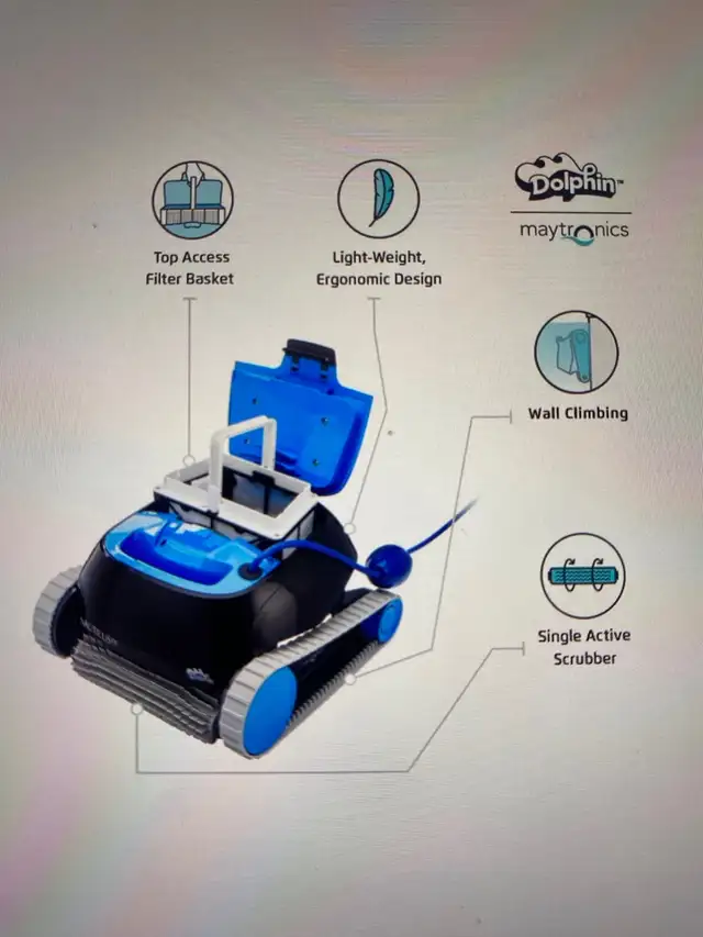 DOLPHIN NAUTILUS CC. ROBOTIC POOL CLEANER. NEW IN THE BOX - Photo 3