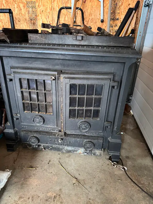Cast-iron fireplace with stove topfor sale